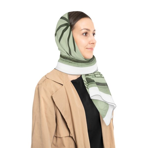 Poly Scarf - Green Tabletop Reading Scarf for Fashion - Image 6