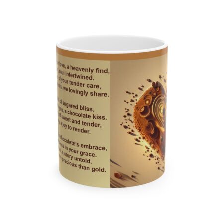 Chocolate Valentine Ceramic Mug 11oz