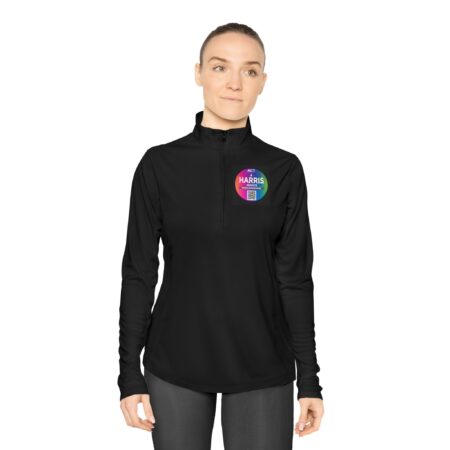 Quarter-Zip Pullover — Rainbow “HARRIS” Logo