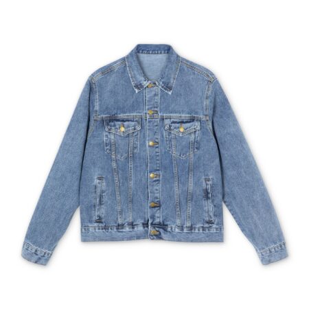 Denim Jacket — Rainbow 'HARRIS' Patch Back Logo Jacket